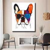 Painting by Numbers Abstract Art Bulldog